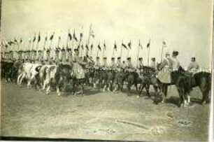 Kavallerie-Aufmarsch vor Wilhelm II. und dem dänischen König