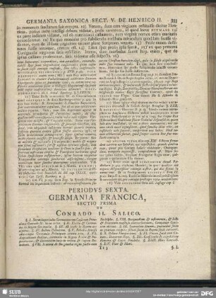 Periodus Sexta. Germania Francica