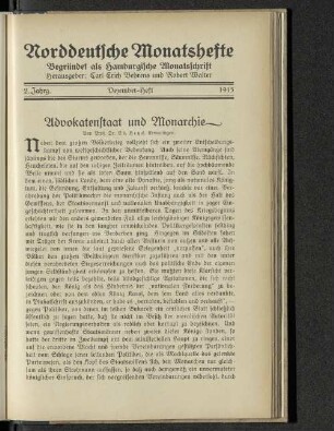 Dezember-Heft