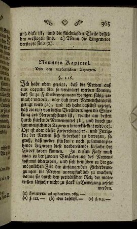 Neuntes Kapittel. Von den narkotischen Arzneyen.