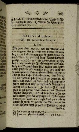 Neuntes Kapittel. Von den narkotischen Arzneyen.