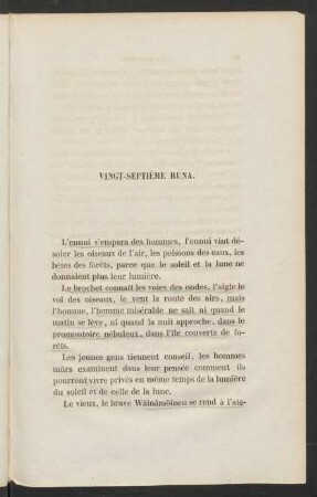 Vingt-Septième Runa.