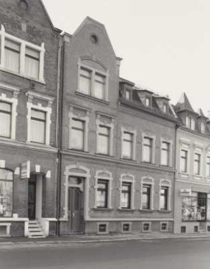 Mylau, Wohnhaus : Mylau (Göltzschtalkreis), Wohnhaus, Braustraße 12, um 1900, Straßenansicht