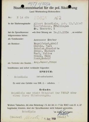 Schmälzle, Albert