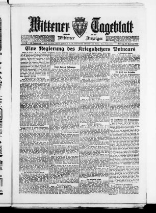 Wittener Tageblatt : verbunden mit der Annener Zeitung