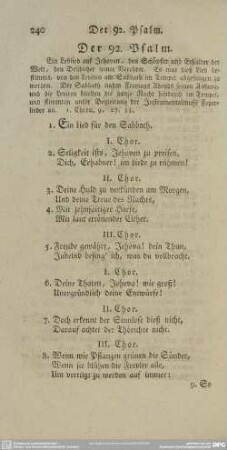 Der 92. Psalm