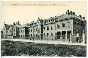 Kamenz. Stabsgebäude und Offizierskasino