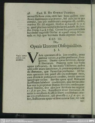 Cap. III. De Operis Uxorum Obsequialibus