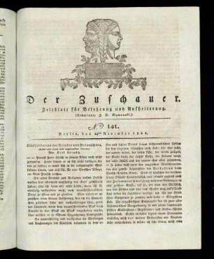 No. 141 - 24. November 1821