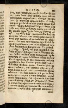 321-322, Colliges, quod, etsi per impossibile ...