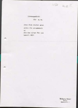 [W60]: liebesgedicht für a.-m.