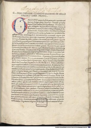 Commentarii de bello Gallico : mit der Fortsetzung des Aulus Hirtius