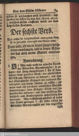 Der sechste Vers