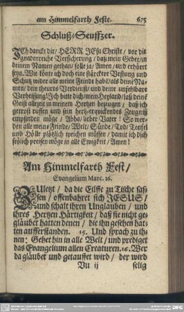 Am Himmelfarth Fest