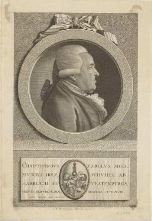Christof Karl Sigmund Holzschuher, Septemvir; geb. 27. Januar 1709