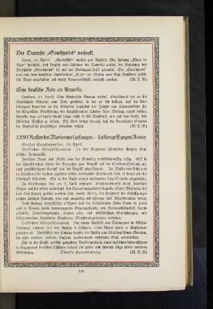 Der Dampfer "Southpoint" versenkt.