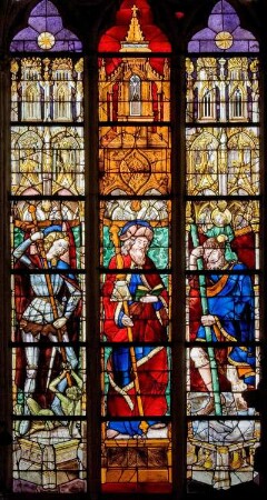 Frankreich. Centre. Loir et Cher. Vendome. Ancienne Abbaye de la Trinite. Abteikirche. Spätgotik. Chorfenster. 15 Jahrhundert