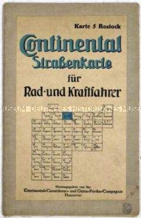 Verkehrskarte der deutschen Ostseeküste bei Rostock und Stralsund