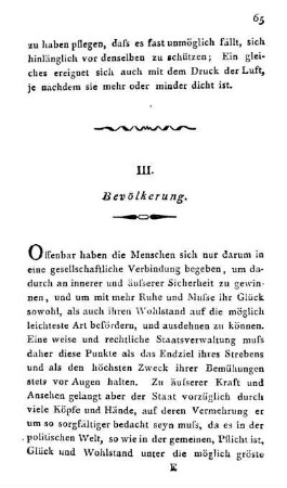 III. Bevölkerung