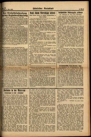Zweite Ausgabe vom Freitag, den 08. Mai 1942.