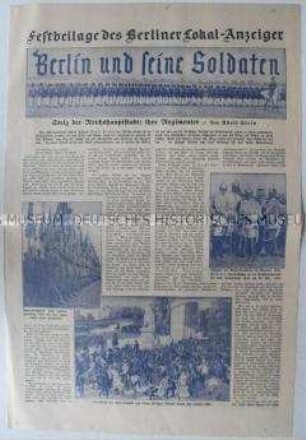 Sonderdruck (Beilage) des "Berliner Lokal-Anzeigers" zur Militärgeschichte Berlin