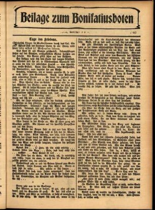 Zweite Ausgabe vom Sonntag, den 30. Juli 1905.