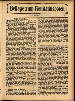 Zweite Ausgabe vom Sonntag, den 30. Juli 1905.