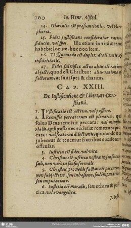 Cap. XXIII. De Justificatione & Libertate Christiana