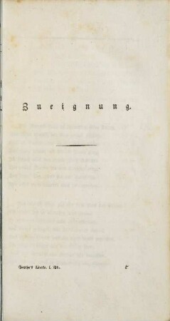 Zueignung