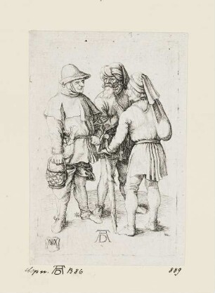 Drei Bauern im Gespräch