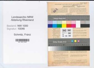 Entnazifizierung Franz Schmitz, geb. 03.12.1921 (Kfz.Fahrer)