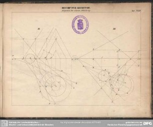 Descriptive Geometrie. Aufgaben der vierten Abtheilung. Taf. XXVIII