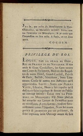 Privilège Du Roi