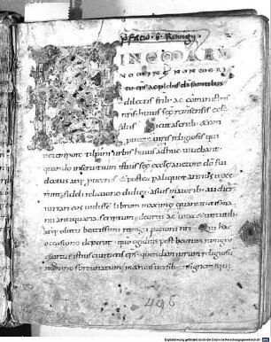 Sancti Remigii Remorum archiepiscopi vita auctore Hincmaro Remensi archiepiscopo - BSB Clm 14720