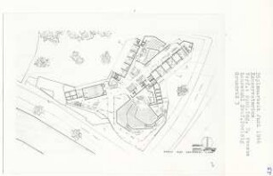 Konservatorium, Berlin-Tiergarten (Diplomarbeit bei Peter Poelzig): Grundriss Niveau + 4.08, 1:200