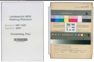 Entnazifizierung Paul Kronenberg , geb. 06.02.1899 (Justizbeamter)