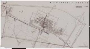 Universität Bremen: Lageplan, 1:2500