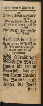 Trost aus dem blutigen Leiden JEsu Christi ; samt Entschliessung in einem neuen Leben zu wandeln