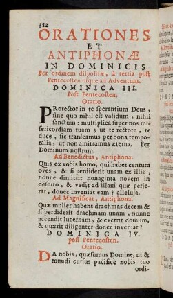 382-394, Orationes et Antiphonae in Dominicis