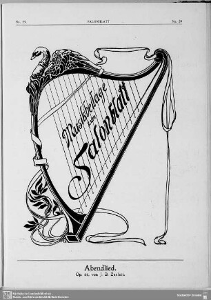 Musikbeilage zum Salonblatt