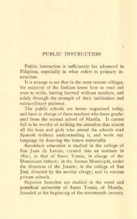 Public instruction