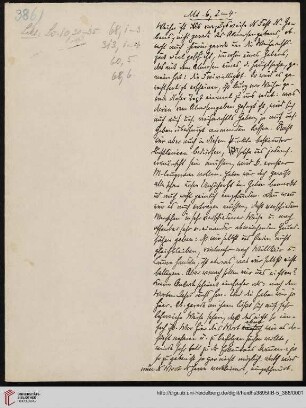 Heid. Hs. 3895 II B - 5,386: Nachlass Heinrich Bassermann, Sonn- und Feiertagspredigten: Predigt zu Mt 6,2-4 (Wie beeinflusst der Geist Jesu Christi unser Geben)