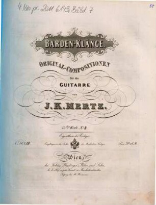 Barden-Klänge : Original-Compositionen für die Gitarre ; 13tes Werk, 8. Kindermärchen