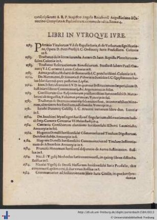 Libri In Vtroqve Ivre.