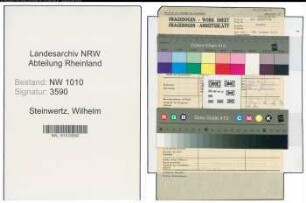 Entnazifizierung Wilhelm Steinwertz , geb. (Kohlenhandel)