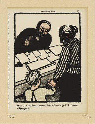 Vos cinquante francs seront bien mieux-là..., in: Félix Vallotton: Crimes et Châtiments, Paris 1902, S. 770