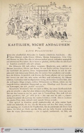 Kastilien, nicht Andalusien