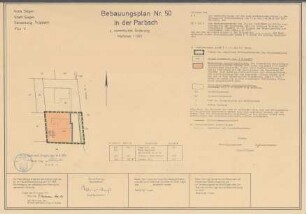 Bebauungsplan Nr. 50, In der Parbach, 4. vereinfachte Änderung, Kreis Siegen, Stadt Siegen, Gemarkung Trupbach, Flur 4