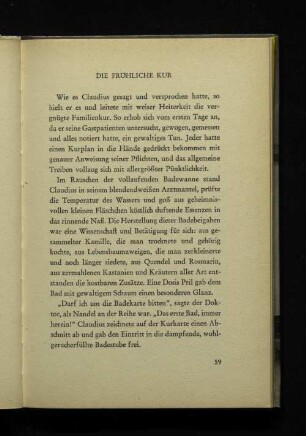 Die fröhliche Kur