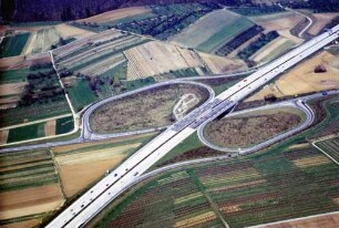 AS Mundelsheim und Unterführung des Zubringers L 1115 in km 552,740